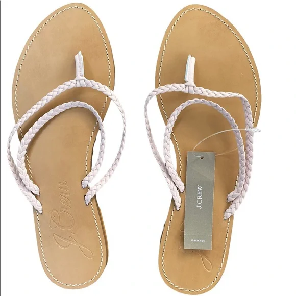 NWT J. CREW Capri Braided strap flip flops - Picture 1 of 3